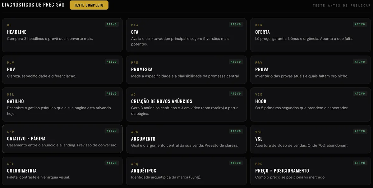 Diagnósticos de Precisão