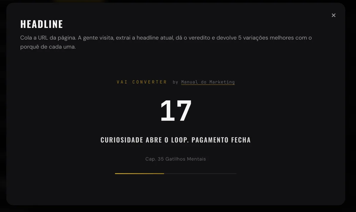 análise de headline